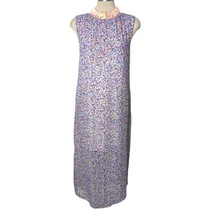 MONKI size m maxi dress floral pattern 100% polyester
